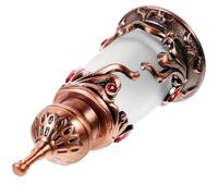 HIAKDOFT Botella de Perfume Pequeña de Aleación 15 Ml Vintage para Perfume Recargable y Aceites Esenciales, Frasco Decorativo Portátil para Viajes y Decoración del Hogar