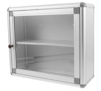 HIAKDOFT Botiquín de Pared Metálico Pequeño para Almacenamiento de Medicamentos Caja Organizadora Rectangular sin Llave Adecuado para Hogar Oficina y Espacios Públicos Organizador