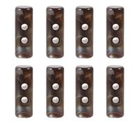 HIAKDOFT Botones de Palanca de Resina Estilo Retro para Coser Abrigos 10 Piezas Tamaño 6 Color Café Estampado Hebillas Decorativas para Prendas y Cárdigans Accesorios para Ropa de Moda