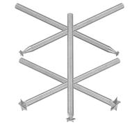 HIAKDOFT Brocas para Tallar Madera 2,35 Mm 5 Piezas Metálicas para Taladro Rotativo, Alta Velocidad para Grabado, Bricolaje y Carpintería, Accesorio para Herramientas de Artesanía en