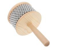 HIAKDOFT Cabasa de Percusión Manual de Madera 113 CM Diámetro Instrumento Musical Adultos Juego de Instrumentos de Percusión para Enseñanza y Práctica Personal