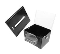 HIAKDOFT Caja de Acrílica Transparente con Cerradura Segura Diseño Moderno y Resistente para Votaciones Donaciones y Reuniones Fácil Limpieza y Visibilidad Clara