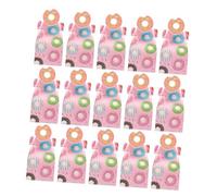 HIAKDOFT Caja de Cartón para Tartas 25 Unidades Diseño de Donas Rosas Ligera y Segura Adecuada para Guardar Dulces Chocolates y Golosinas Bodas Fiestas y Celebraciones