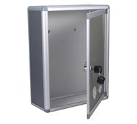 HIAKDOFT Caja de con Cerradura de Acero Inoxidable para Montaje Pared Multiusos para Oficina Buzón Exterior Resistente para Donaciones y Quejas