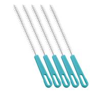 HIAKDOFT Cepillo para Agujeros de Raíz de Loto 5 Piezas Cerdas de Nylon, Mango Antideslizante y Diseño para Limpieza de Espacios Estrechos, Pajitas y Utensilios de Cocina