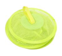 HIAKDOFT Cesta Malla Colgante Verde con Compartimentos Organizador de Almacenamiento para Juguetes Peluches y Ropa Hogar Portátil Plegable