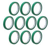 HIAKDOFT Cinta adhesiva para bolsas de frutas y verduras, sellador de bolsas con cinta, polipropileno, 10 piezas, verde, para supermercados y hogares