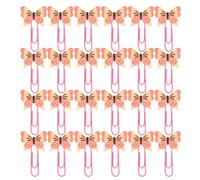 HIAKDOFT Clips de Papel 30 Piezas Marcadores de Metal Decorativos PVC Suave Mini Clips de Notas Coloridos para Oficina Escuela y Organización de Libros