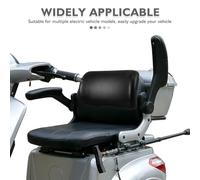 HIAKDOFT Cojín para Respaldo Trasero de Bicicleta Eléctrica Soporte para Asiento Trasero de Motocicleta Almohadilla Mate Negra 105-7-7 CM Cómodo para Paseos Urbanos y Largos