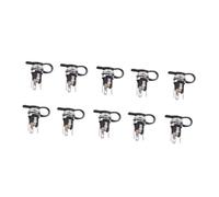 HIAKDOFT Conector de Corriente CC 5.5x2.1 Mm de Aleación de Zinc y Cobre, Pack de 10 Unidades Dc-025m para Uso Doméstico, Enchufe de Corriente CC de Metal Seguro y Resistente