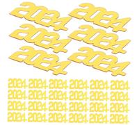 HIAKDOFT Confeti Decorativo de Año Dorado Multifuncionales para Decoración de Mesa y Fiestas Confeti Divertido para Celebración Segura y Duradera