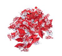 HIAKDOFT Confeti Forma de Labios Rojos 1500 Piezas Mezcla de Amor y Estrellas de Cinco Puntas Brillo Ligero y Artesanal para Decoración de Bodas y Fiestas Románticas