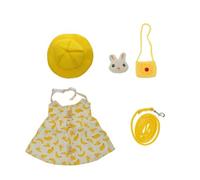 HIAKDOFT Conjunto de Disfraz para Mascota Conejo M Tamaño Ropa Adorable para Conejito Sombrero Traje Transpirable y Cómodo para Gatos y Conejos Adecuado para Paseo y Fotografía