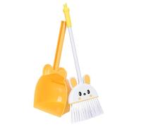 HIAKDOFT Conjunto de Mini Escoba y Recogedor para Herramientas de Limpieza Infantil Juego de Limpieza Seguro y Divertido para Fomentar la Responsabilidad Limonada