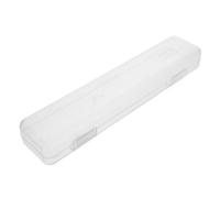 HIAKDOFT Contenedor Portátil Transparente para Cepillos de Dientes y Pasta Gancho Colgante Caja Organizadora Grande Multipropósito para Viaje Hogar y Oficina Estuche Resistente para