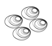 HIAKDOFT Correas de Goma para Reparación de Casete 100 Piezas Mixtas 0,7/1,0 Mm Ancho 40-190 Mm para Tocadiscos, Grabadora Cassette y Unidad Dvd, Cintas Resistentes y Flexibles