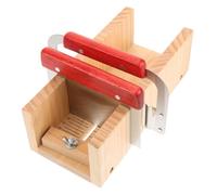 HIAKDOFT Cortador de Jabón de Madera con Doble de Acero Inoxidable para Corte Preciso y Molde DIY Herramienta Útil para Hacer Jabón Artesanal