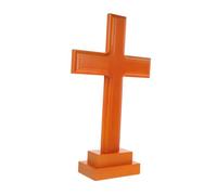 HIAKDOFT Cruz de Madera para Altar de Haya Artesanal y Pulida Decoración Cristiana para Mesa Hogar Oficina y Iglesia Superficie Lisa sin Astillas Religioso Versátil