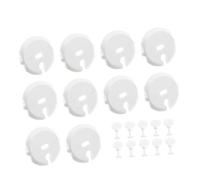 HIAKDOFT Cubiertas De Enchufes Eléctricos Para Niños, Tapones De Seguridad Franceses, 20 Piezas, Protección Contra Descargas, Color Blanco, Para Hogar y Uso Infantil