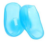 HIAKDOFT Cubiertas De Silicona Oídos Para Teñir El Cabello Impermeables Protección Auditiva Flexible Azul Uso Peluquerías Cuidado Personal y Hogar