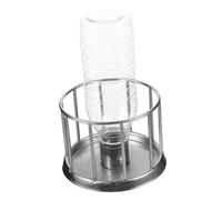 HIAKDOFT Cuenco de Agua para Tortugas Pequeño Inoxidable Alimentador de Resistente y Estable para Reptiles Antisalpicaduras Duradero y Fácil de Usar