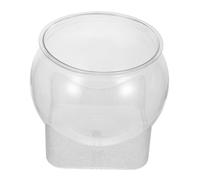 HIAKDOFT Cuenco Lotus Transparente para Plantas y Peces Acuario Resistente para Escritorio Pecera Multifuncional para Decoración de Hogar y Oficina Hidropónica para Micro Paisajes