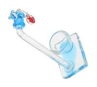 HIAKDOFT Decoración Flotante para Peceras con Mini Pecera de Vidrio Transparente en Forma de Grifo, Adorno Creativo para Escritorio de Oficina y Hogar, Accesorio Decorativo Compacto