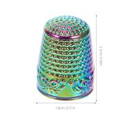 HIAKDOFT Dedales Metálicos para Coser a Mano 8 Piezas Protectores de Dedo Ajustables de Cobre Grueso para Bordado Patchwork y Manualidades Kit Profesional para Acolchado y Costura