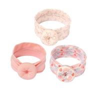 HIAKDOFT Diademas Para Ñiño Nudo 3 Piezas Algodón Suave Diadema De Donas Niña Recién Nacida Para Uso Diario y Fiestas Baby Shower Cumpleaños