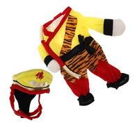 HIAKDOFT Disfraz para Perros Pequeños y Medianos Rey Mono Ropa Divertida de Cosplay para Mascotas Tamaño L Tejido Transpirable Adecuado para Fiestas y Halloween