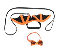 HIAKDOFT Disfraz para Perros y Gatos Alas de Murciélago con Correa y Lazo Accesorios para Mascotas Ligero y Cómodo para Halloween y Fiestas