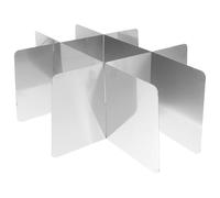 HIAKDOFT Divisor de Olla de Cocina de Acero Inoxidable para Hot Pot Estilo Chino Separador Versátil de Compartimentos Resistente y Fácil de Limpiar para Ollas Grandes y Cocina Organizada