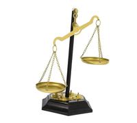 HIAKDOFT Escultura Metálica Decorativa para Escritorio de Justicia y Diseño Vintage para Oficina y Hogar Elegante de Metal