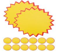 HIAKDOFT Etiquetas de Precio Grandes Pop 11X8 CM Cartón Resistente para Supermercados 100 Hojas para Señalización de Productos y Publicidad en Tiendas y Mercados