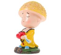 HIAKDOFT Figura De Buda En Miniatura Adornos para Decoración del Hogar Estatua De Buda para Interiores Pequeña para Coche Cabezón De