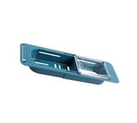 HIAKDOFT Filtro de Malla Expandible para Fregadero con Soporte y Bolsa Colectora Organizador Multifuncional para Cocina Azul con Filtros de Recambio Fácil Instalación sin Perforación