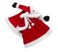 HIAKDOFT Funda para Botella Navideña en Forma de Vestido Rojo 2 Piezas Hombre y Mujer Decoración Delicada para Vino Accesorio Festivo Adecuado para Fiestas de Navidad