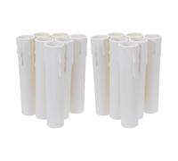 HIAKDOFT Fundas para Candelabros E14 de Plástico Transparente 12 Unidades 22X105 MM Cubiertas para Bases de Lámparas Colgantes Accesorio Resistente al Calor para Iluminación de