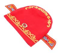 HIAKDOFT Gorro Rojo de Algodón para Diseño de Príncipe para Fiestas de Cumpleaños y Celebraciones del Primer Año para Recién Nacidos y Bebés Sesiones de Fotos y Eventos Especiales