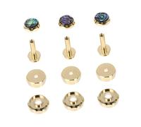 HIAKDOFT Hebillas De Botón De Trompeta Doradas Pequeñas, Botón De Pistón a Presión, Cubiertas Para Válvulas, Accesorios Para Instrumentos Musicales De Trompeta, Uso Cómodo y Resistente