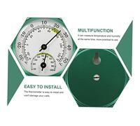 HIAKDOFT Higrómetro Digital de Temperatura y Humedad sin Batería y Duradero para Interior y Exterior Colgante para Oficina Jardín y Cocina