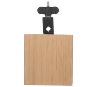 HIAKDOFT Instrumento de Percusión Cencerro de Madera Maciza Pequeño Bloque Cuadrado para Batería Sonido Puro Accesorio Manual para Práctica de Banda y Percusión en Directo