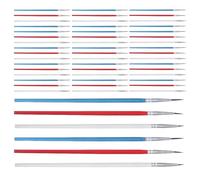 HIAKDOFT Juego de 60 Pinceles de Nailon para Detalles Finos Mango de Madera Puntas 0 00 000 Colores Pinceles para Manualidades Pintura Acrílica Óleo Cerámica y Modelos