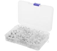 HIAKDOFT Juego de Chinchetas Blancas 200 Unidades para Corcho y Pared Clips Metálicos Multiusos para Oficina y Aula Pinzas Prácticas para Tablón de Anuncios y Organización
