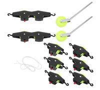 HIAKDOFT Juego de Poleas para Experimentos de Física Kit Stem de Bloques de Poleas Metálicas Sistema Compuesto para Enseñanza Aula y Educación Casa Demostración de Fuerza y Movimiento