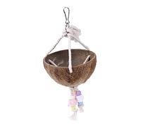 HIAKDOFT Juguete para Loro Morder Natural De Madera Columpio Nido De Loro Colorido para Jaula Suministros para Aves Pequeña