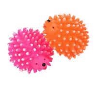 HIAKDOFT Juguetes para Masticar De Látex para Perros y Erizos, Chirriantes, Dibujos Animados, Tamaño Mediano, Juguete Dental para Mascotas, Estimulación Mental y Física, 2 Piezas