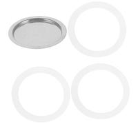 HIAKDOFT Junta para Cafetera de Tazas Anillos de Silicona Alimentaria y Filtro de Acero Inoxidable de Recambio para Olla de Café Fácil Instalación y Sellado Eficaz