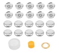 HIAKDOFT Kit de Botones Forrados de Tela 18 MM 30L 100 Unidades Herramienta Multifuncional para Manualidades y Costura Fabricante Pequeño para DIY Ropa y Accesorios