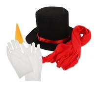HIAKDOFT Kit de Decoración Muñeco de DIY con Gorro Nariz de Zanahoria Guantes y Bufanda para Adultos para Fiestas Navideñas y Actividades de Invierno